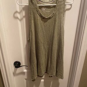 Pilcro ivory and olive top. Size L. Never worn.